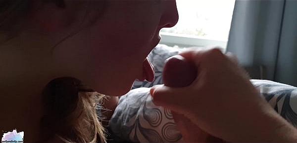  Teen blowjob and deepthroat with cum in mouth - ENFJandINFP